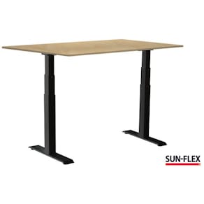 Bord SUN-FLEX VI höj/sänk 120x80 sva/bjö