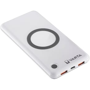 Powerbank VARTA 10.000mAh, weiß, USB Typ C/Wireless