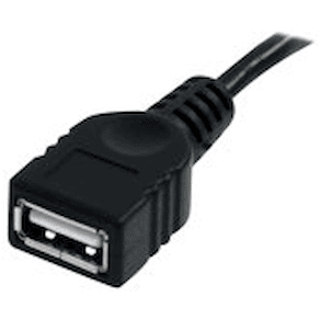 StarTech.com 3 m svart USB 2.0-förlängningskabel A till A M/F