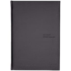 Buchkalender GÜSS A4, 1 Tag/2 Seiten, schwarz
