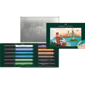 Geschenkset Faber-Castell Pitt Artist Pen, 12-teilig, New York