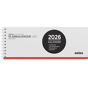 Plankalender GRIEG 2026 spiral