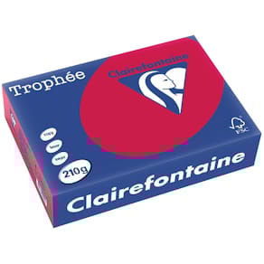 Gekleurd papier Clairefontaine Trophée Intens, A4, 210 g, 250 vel