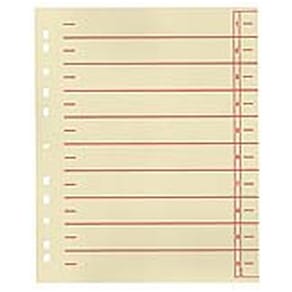 Trennblatt A4, 100 St., rot