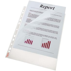 Plastlommer Esselte transparent 115µm, 210x297 mm, 10 stk