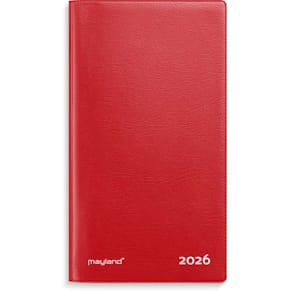 Kalender Mayland INDEX 2026, rød, FSC Mix, 1 stk