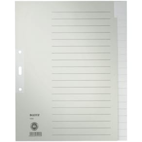 Register Leitz, A4, blanko, grau