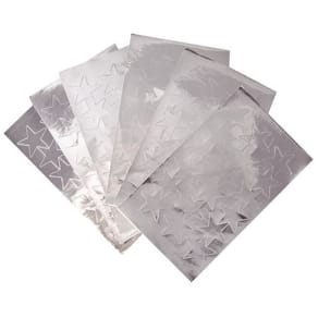 Stickers Stjärna Silver, 25mm, 108/fp