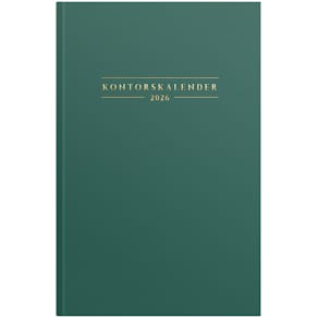 Kontorskalender 2026 grön