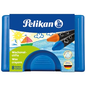 Wachsmalstiftetui Pelikan 666/8, 8 St., blau