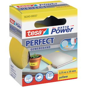 Gewebeband tesa extra Power, gelb, 38 mm x 2,75 m