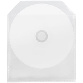 CD-Hülle Q-CONNECT, 50 St., transparent, ungelocht