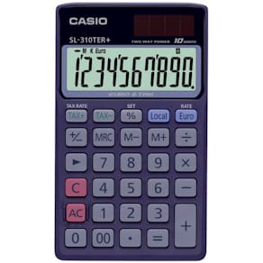 Taschenrechner Casio SL-310TER+, 10-stellig, dunkelblau