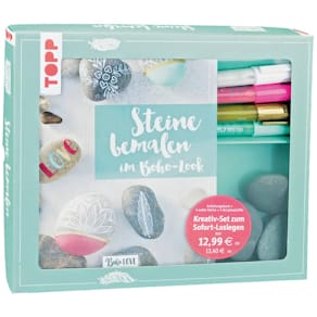 Bastelbuch TOPP Kreativ-Set Steine bemalen, inkl. Material