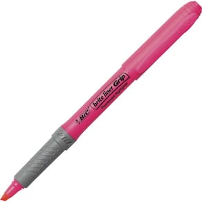 Tekstmarker BIC Brite Liner Grip 1,6–3,3 mm, pink, 12 stk