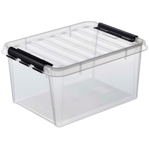 Opbevaringsboks SmartStore transparent 15L m/låg, 400x300x190 mm
