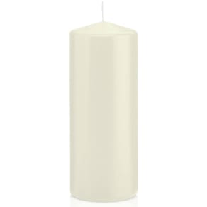 Stumpenkerze, elfenbein, 60 x 150 mm, Brenndauer 55,5 Std.