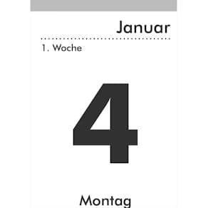 Tagesabreißkalender Zettler 13, 10 x 14,5 cm