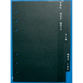 Register-Ersatzeinlage BSB A6, A-Z, 8-teilig, Kunststoff, 6-fach