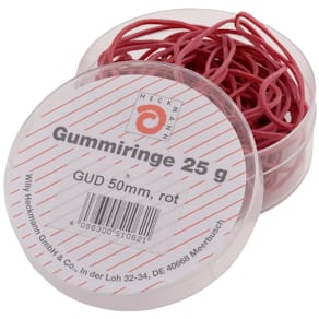 Gummiringe WIHEDÜ, 50 mm, 25 g, rot