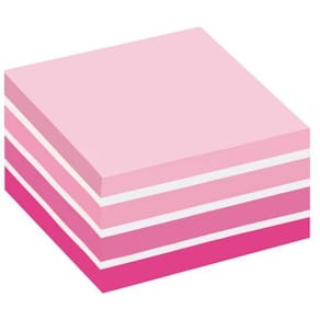 Post-It Kub Fresh Pink, 76x76mm, 450 blad