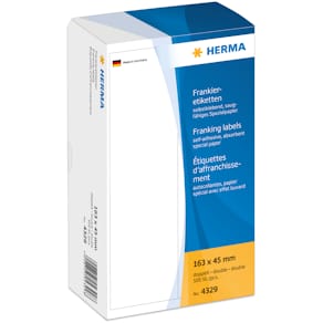 Herma etiket frankering dobbel 163x45 (500)