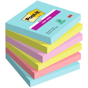 Haftnotizblock Post-it Super Sticky Notes Cosmic Collection, 6 St