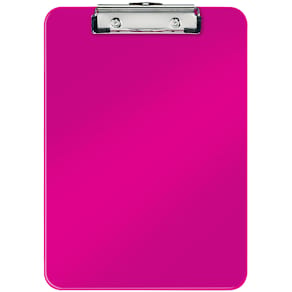 Klemmbrett Leitz WOW, A4, pink, Metallklemme