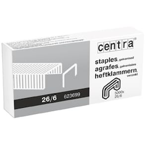 Hæfteklamme 26/6 galv. (5000)