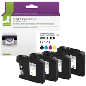 Tintenpatronen Q-CONNECT ersetzen Brother LC123, Multipack