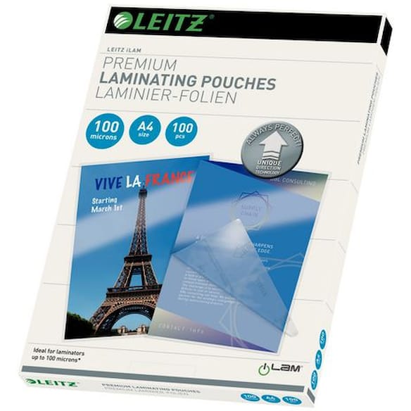 Lamineringslomme LEITZ A4 UDT 100my(100)
