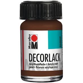 Acryllack Marabu Decorlack, mittelbraun, 15 ml (Glas)
