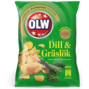 Chips OLW dill&gräslök 40g