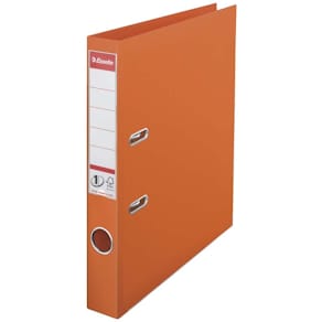 Brevordner Esselte A4 50 mm orange, 2 ringe, 10 stk