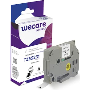 Märkband Wecare TZeS 12mm sv/v