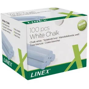 Tavelkrita LINEX vit 100/fp