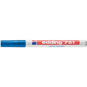 Lackmarker edding 751, 1–2 mm, blau