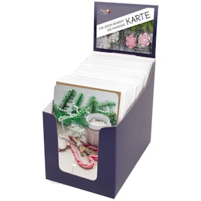 Weihnachtskarte PAPER STYLE Blanko, inkl. Umschlag, bunt