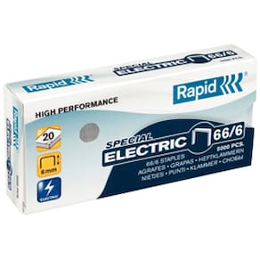 Häftklammer Rapid 66/6 Electric, 20ark, 5000/fp