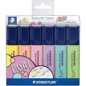 Markeerstift Staedtler Textsurfer Classic, pastel, etui