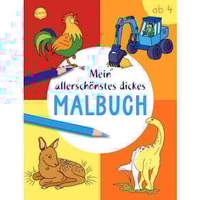 Malbuch ARENA Mein allerschönstes dickes Malbuch, 48 Blatt