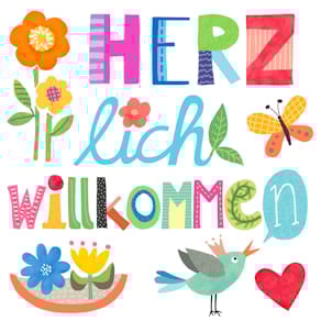 Motivserviette ATELIER, 33 x 33 cm, Spruch