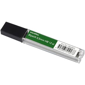 Blyantstifter BNT 0,5 mm sort, 24 stk