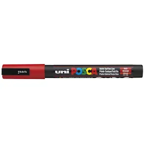 Märkpenna UNI Posca PC-3M röd