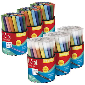 Fiberpenna BEROL Storpack Fine Broad 252