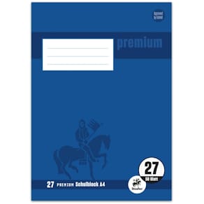 Schulblock Staufen Premium Academy A4, 50 Blatt, Lin. 27, liniert