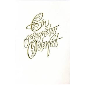 Osterkarte Noname, bunt, mit Briefumschlag