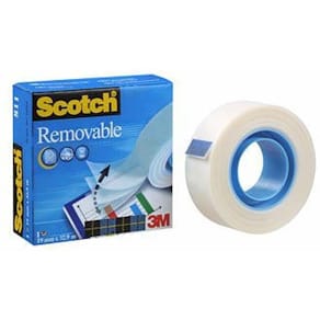 Tape, Scotch Magic 811, 19mmx33.00m, Klar pakke a 12 ruller