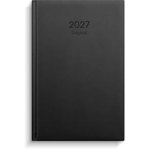 Dagbok 2027 konstläder svart