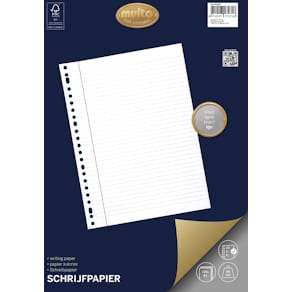 Schrijfpapier Multo, 23-rings, 100 vel, gelijnd
